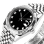 Dateonly 41 Stainless Steel with Diamond Hour Markers Black Dial (Fluted Bezel / Jubilee)