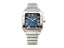 Santos Large Stainless Steel with Blue Dial (40mm)