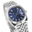 Dateonly 41 Stainless Steel with Blue Dial (Jubilee / Fluted Bezel)