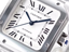 Santos Medium Stainless Steel with White Dial (35mm)