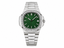 Naut Stainless Steel with Green Dial and Diamond Bezel (40mm)