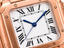 Snts Medium Rose Gold with White Dial (35mm)