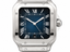 Snts Large Stainless Steel with Blue Dial (40mm)